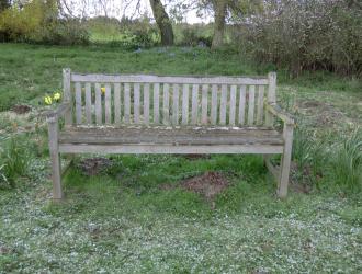 Wooden bench