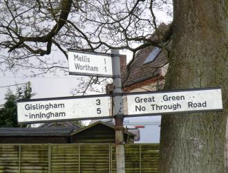 Village signpost