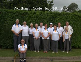 Friendly match Wortham V Scole 14.7.2015